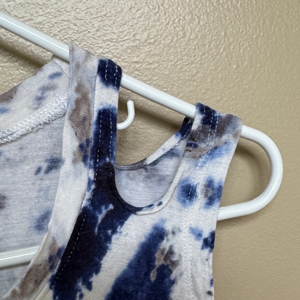 JET John Eshaya Blue Tie-Dye Pattern Sleeveless Tank Top size M/L good condition - Picture 3 of 5